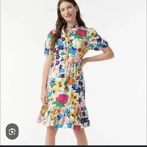 J. Crew Colorful Floral Dress